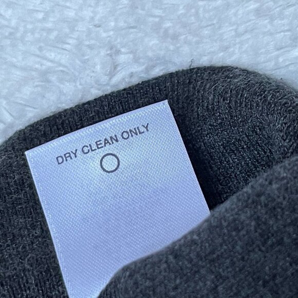 Classiques Entier Women Cashmere Wool Alpaca Cowl Neck Sweater Medium Gray Black - Picture 9 of 9